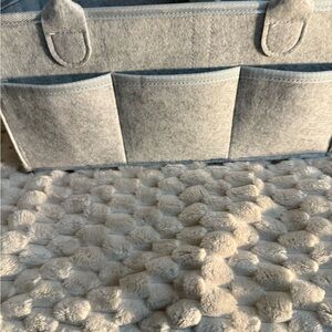 Gray Felt Organizer with Pockets